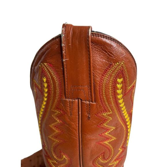 R&R Western Wear Men\'s Ostrich Cowboy‎ Exotic Leather Boots ~Size 7 main image 14